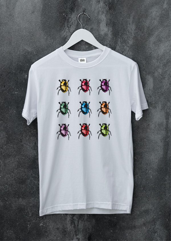 Beetles multi t-shirt sample
