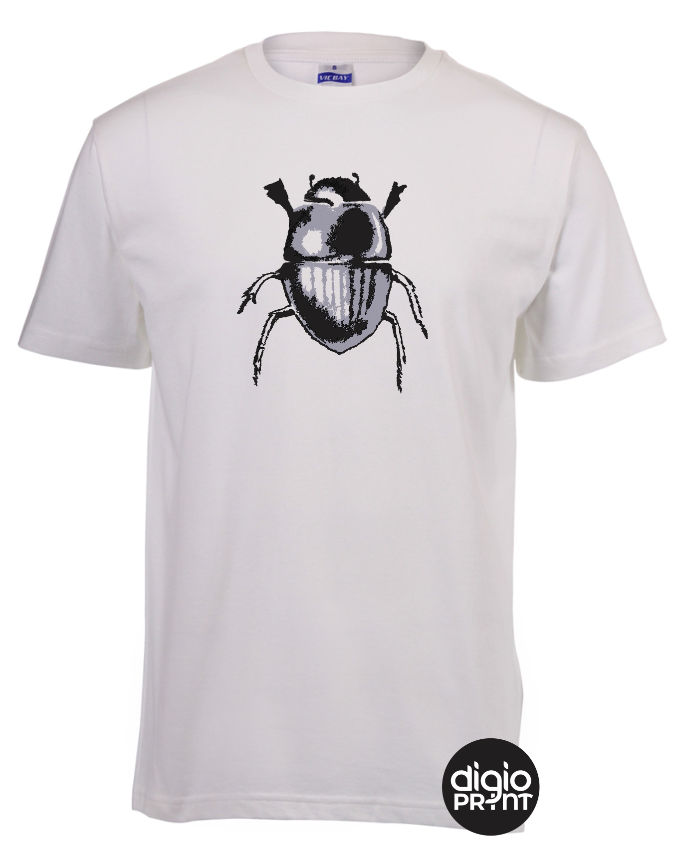 Beetles single round neck t-shirt
